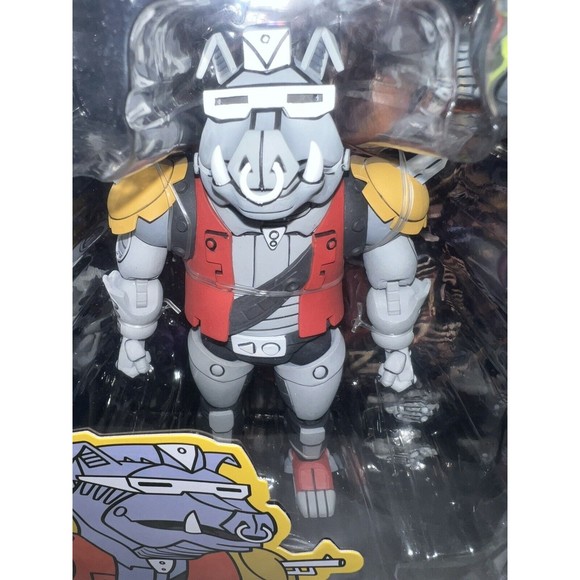NECA TMNT Super Bebop and Mighty Rocksteady 7" Scale Action Figures Brand New - Picture 3 of 10